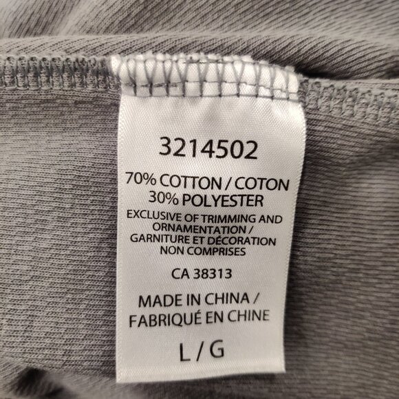 2 Pack Men's Long Sleeve Henley Shirts | Large | Cloudveil | Gray & Blue - Picture 8 of 9